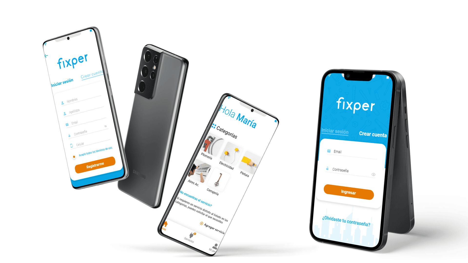 Primera versión de mockups en Adobe XD